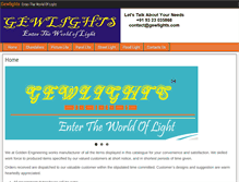 Tablet Screenshot of gewlights.com